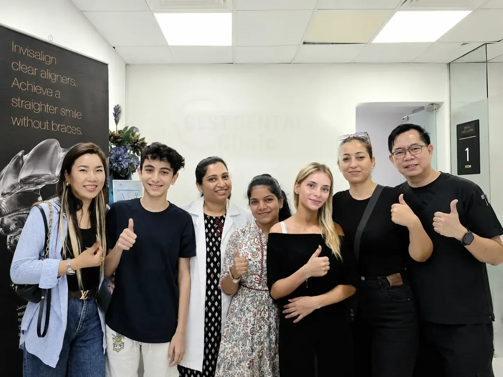 Best Dental Clinic team and patients at the Al Rigga clinic